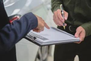 Auto wird Angemeldet