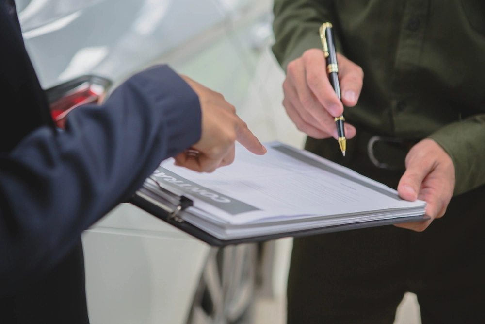 Auto wird Angemeldet