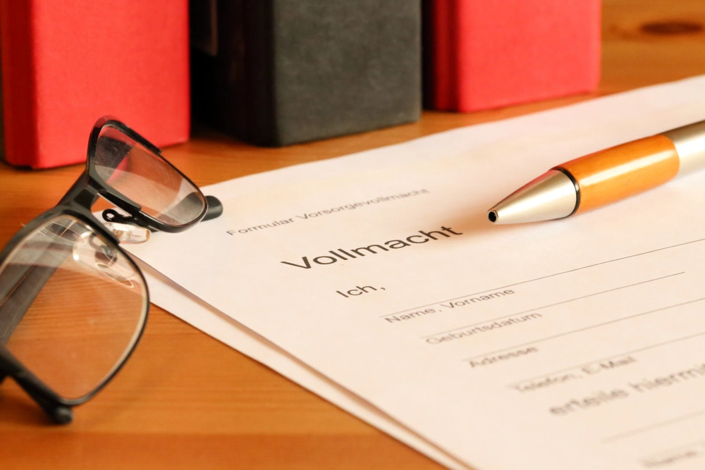 Vollmacht Dokument
